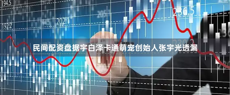 民间配资盘据宇白泽卡通萌宠创始人张宇光透漏